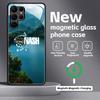 Fashion N-nasH Fishing Brand  Phone Case For Samsung S26 S25 S24 S23 S22 S21 Plus Ultra Note20 Glass Magnetic Case