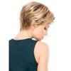 Women’s Natural Look Short Fluffy Wig with Side Bangs Elegant Slightly Wavy Synthetic Hairpiece