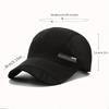 Quick Drying UV Protection Baseball Cap for Outdoor Activities - Breathable and Soft Top with Contrast Color Design and Adjustab
