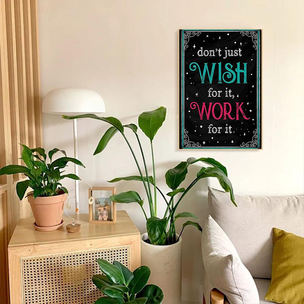 Diamond Painting Kit Text Landscape Full Square Round Embroidery Mosaic Blackboard Handmade Home Decor