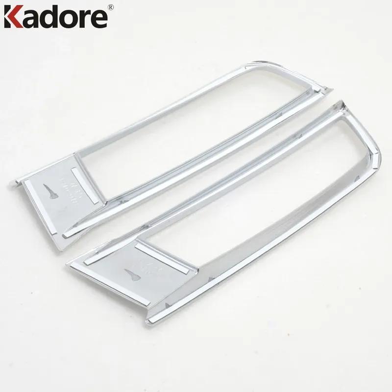 Front Fog Light Lamp Cover Trim For Volkswagen VW Touran 2016-   2024 Chrome Car Foglights Bezel Trims Accessories