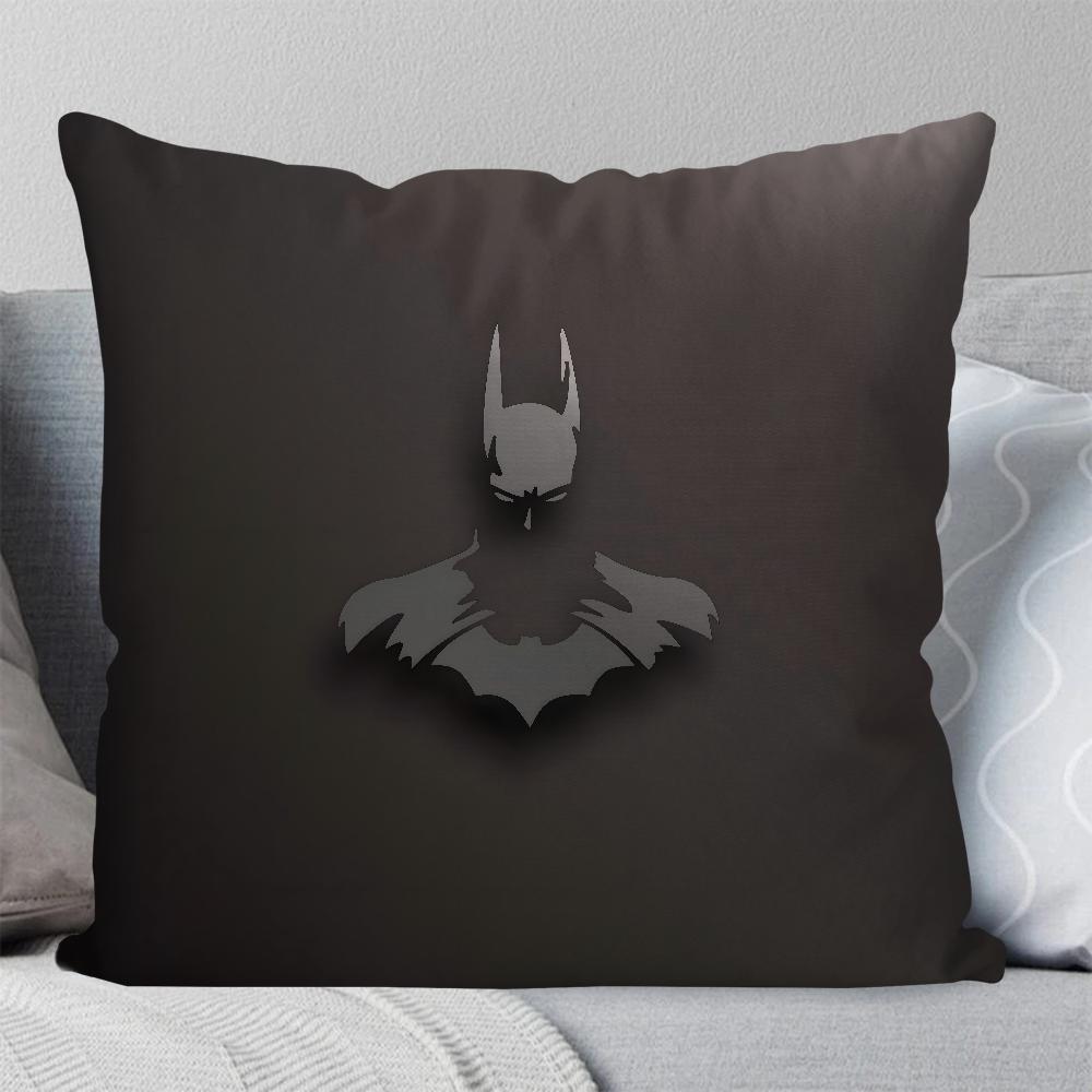 Cartoon COOL B-Batman Pillow Case Square Pillow Bedroom Sofa Leisure Comfort Cushion Car Living Room Home Decoration 40X40
