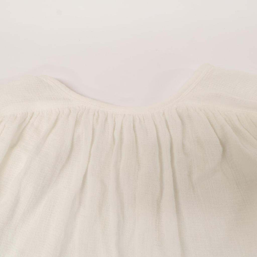 FRAMeWORK Excellent condition 25040220772020 Cotton Crepe Henley Dress dress 38 whiteUsed