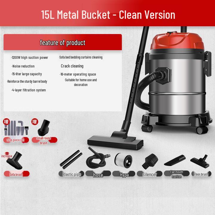 High-Power Cordless Vacuum: Compact, Strong Suction for Home, Car, Industrial Use, Automatic Dust Collection