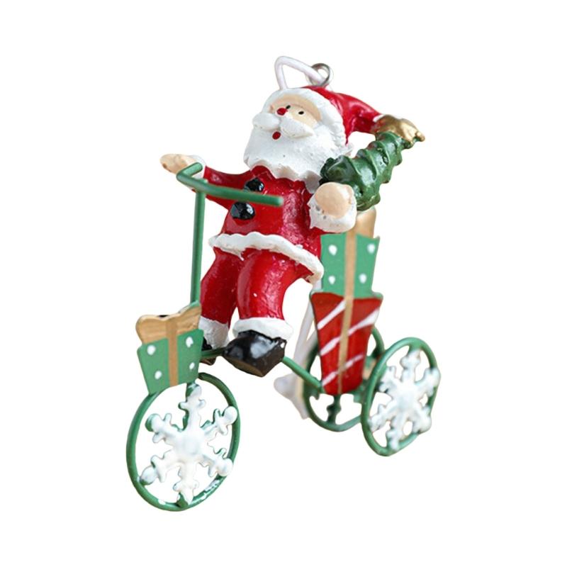 Miniature Christmas Hanging Ornament Miniature Christmas Hanging Ornament Delicate Iron Resin Holiday Tree Adornment