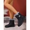 2025 Winter New Pure Color Women's Cotton Boots Fashion Anti-skid and Wear-resistant Warm and Comfortable Winter Women' Boots