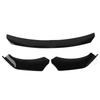 Qiilu Front Bumper Lip Body Kit ABS Front Car Front Bumper Lip Splitter Body Shovel Guard Universal Auto Modification Accessories Gloss Black Spoiler,