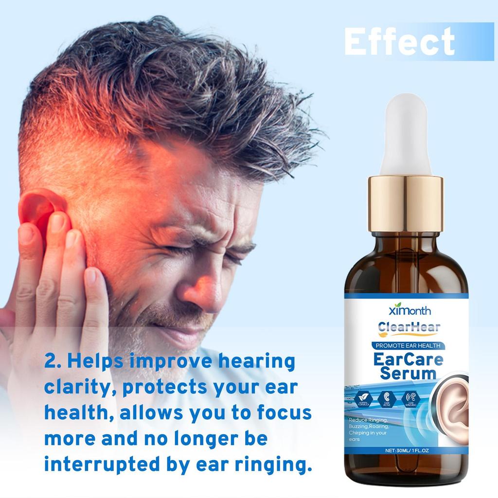 Ximonth Tinnitus Care Solution For Relief Of Tinnitus Back And Ear Discomfort Body Care Cleansing Ear Care Solution
