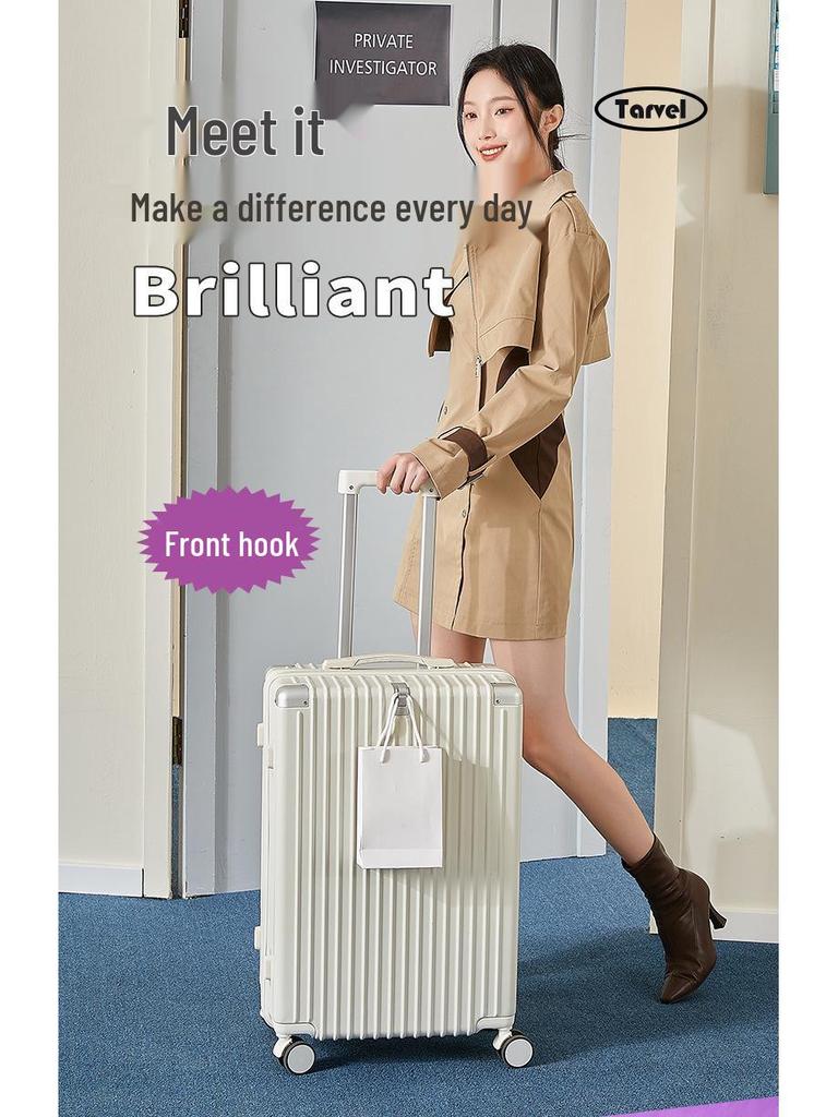 20palcový vysoce hodnotný cestovní kufr na kolečkách s držákem na nápoje a tichými univerzálními kolečky pro cestování na vysokou školu