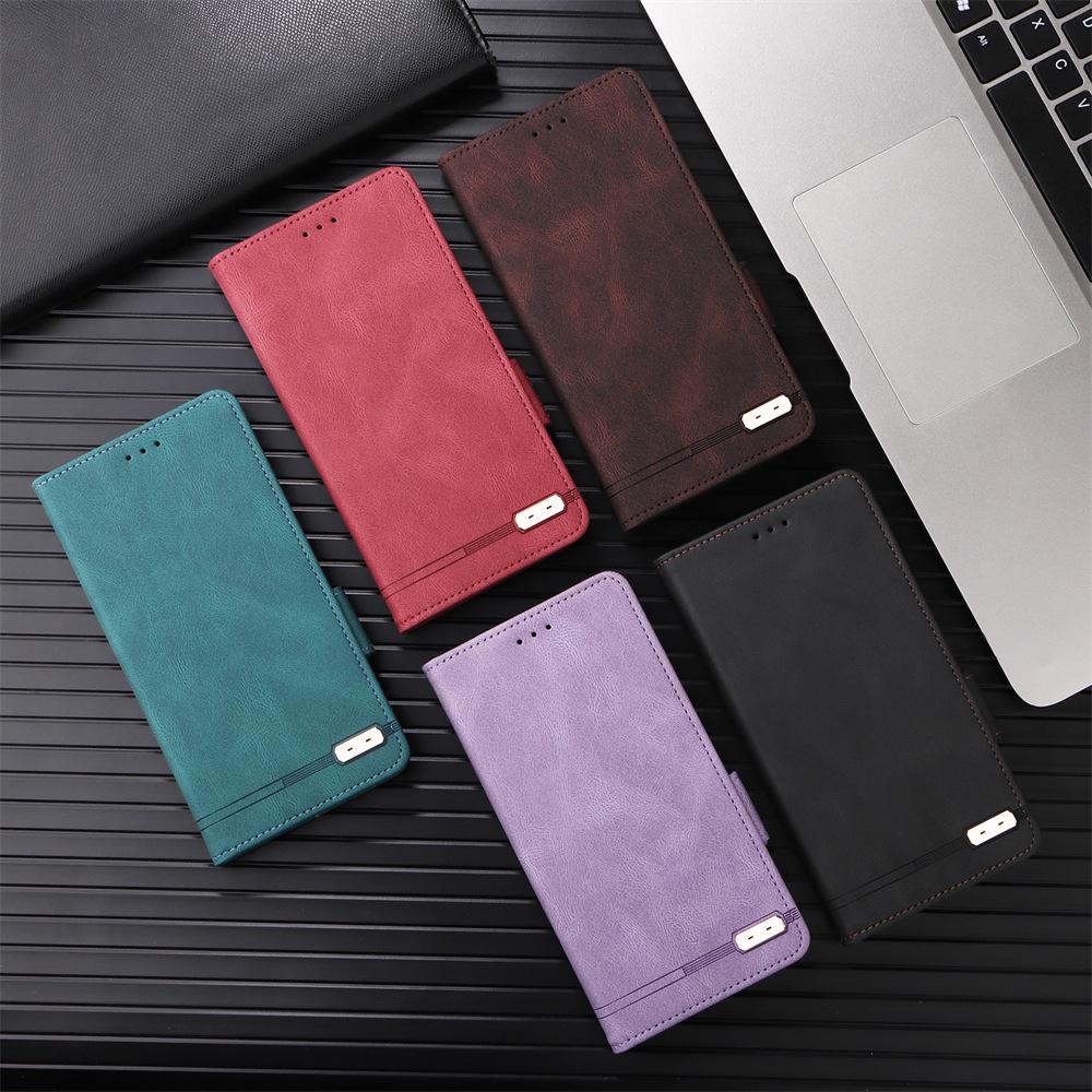 Redmi Note 13R Pro Magnetic Buckle Leather Flip Case