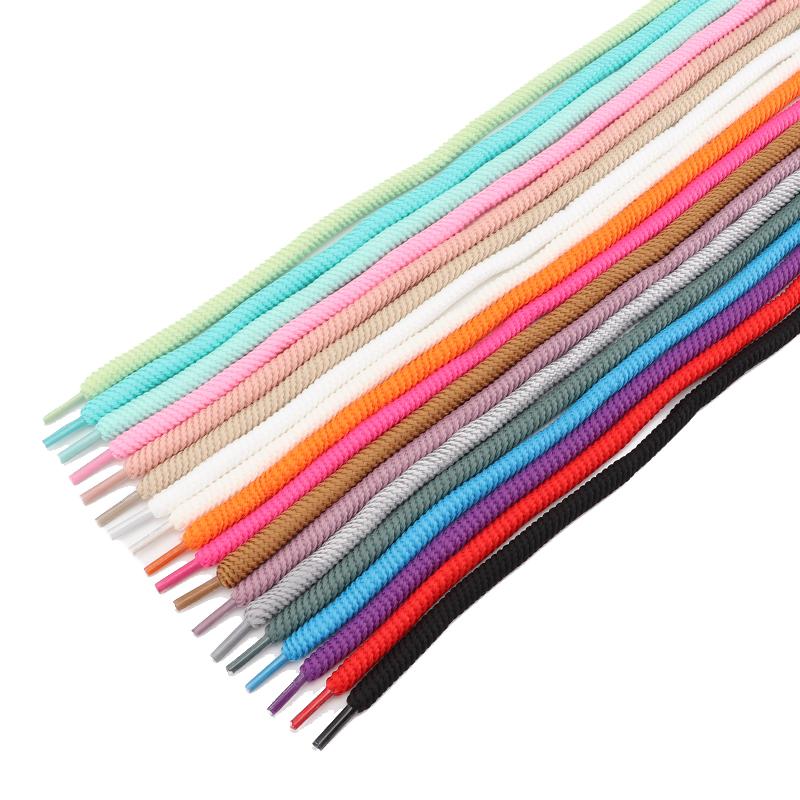 1 Pair 10mm Thick Round Shoelaces for Sneakers Running Sports Shoe Laces 100/120/140/160CM Shoelaces for Shoes Accessories