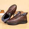 Fleece and Thickened Cotton Boots, Men's Cloth Shoes, Men's Soft-soled Anti-slip and Warm Shoes