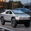 Tesla Cybertruck 1:24 Modello di Auto in Lega pressofusa Pick-up Suono Luci Porta Apribile Bagagliaio Collezionabile Regalo Compleanno Bambini Giocattolo