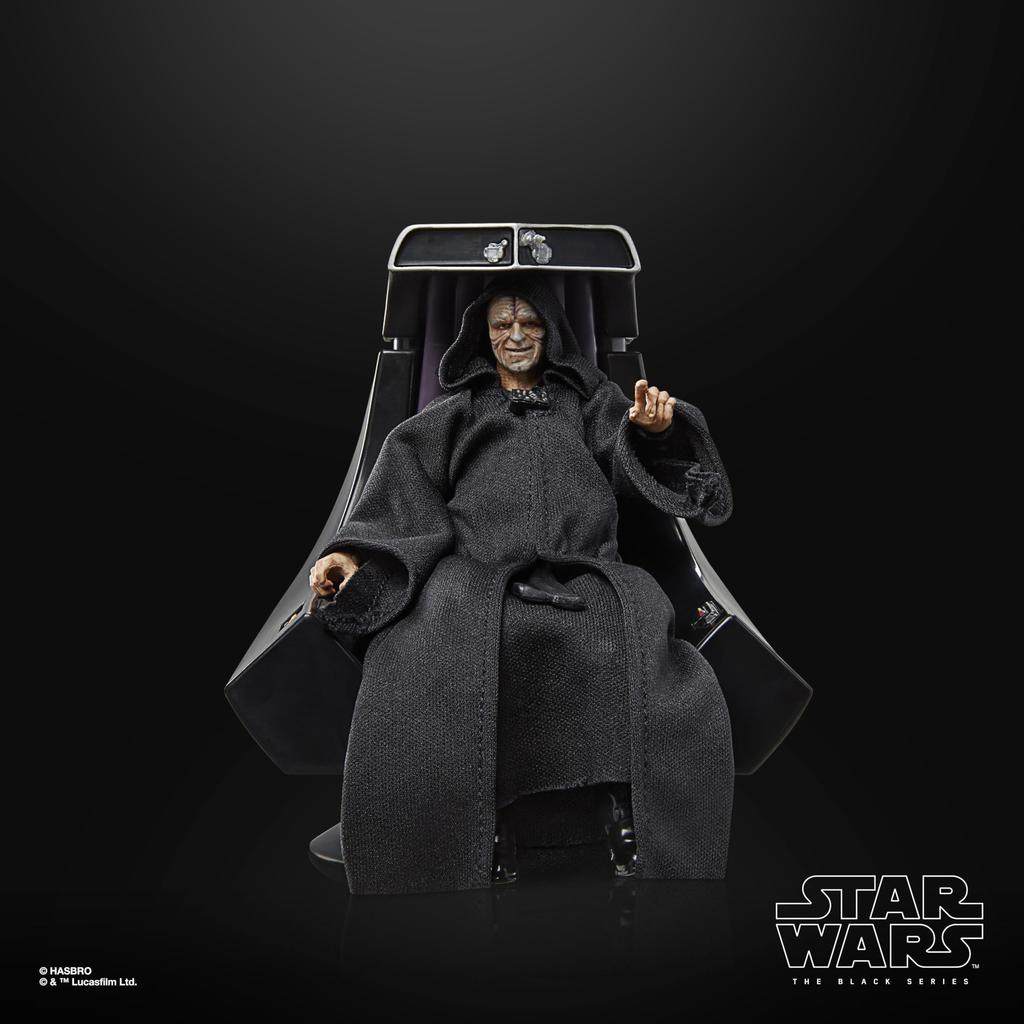 Hasbro Star Wars Black Series Emperor Palpatine & Throne, Star Wars Episode VI: Return of the Jedi Collectible 15cm Action Figure G1318 Authentic