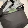 Black Waterproof PU Chest Bag Outdoor Cycling Bag Men Women Crossbody Mobile Phone Bag