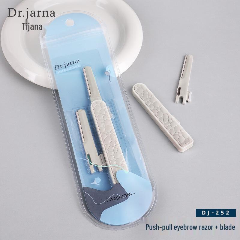 

Tijiana Safety Eyebrow Razor with Micro-Distance Anti-Scratch Feature and Replacement Blade