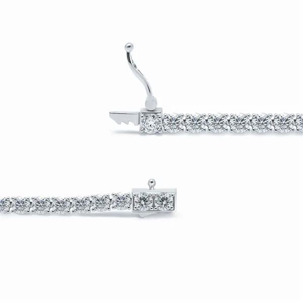 14K Lab-worn Diamond Tennis Bracelet 17cm 4-prong 0.1 carat