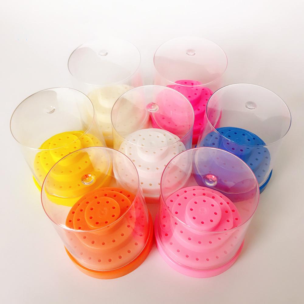 48 Holes Dental Bur Box Drill Case Disinfection Holder Dentist Tools Dentistry Instrument Organizer