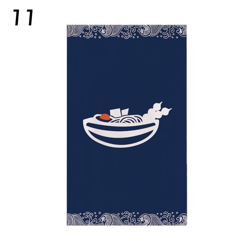 Japanese Style Door Head Half-curtain Noren Cuisine Izakaya Sashimi Seafood Restaurant Decor Short Curtains Kitchen Partition