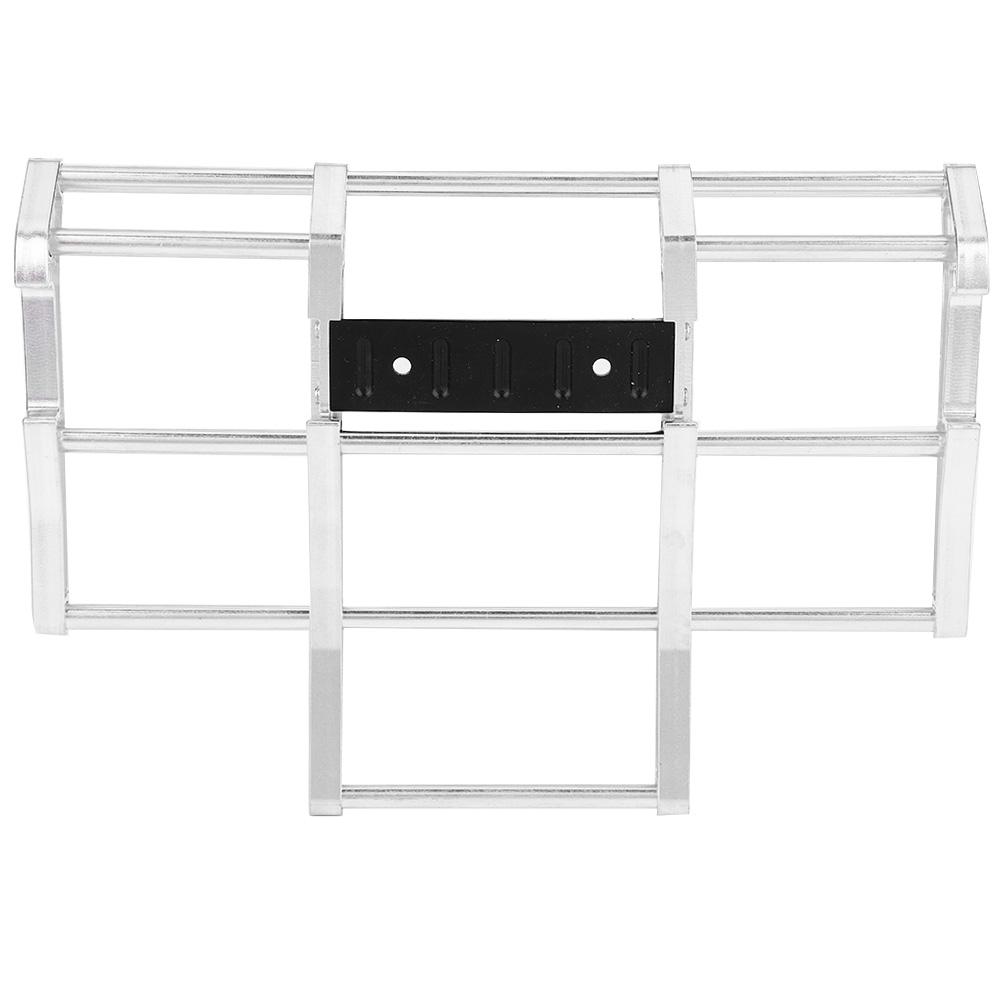 

114 RC Car Truck Metal Front Bumper Model Accessory Fit for Tamiya King Hauler (Silver)