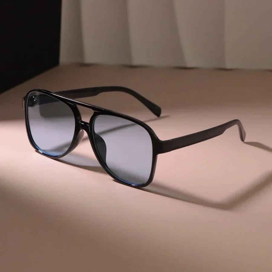 Rectangle Sunglasses Women Fashion Men Square Vintage Stylish Sun Glasses Oversized Ladies Mirror Outdoor Eyewear