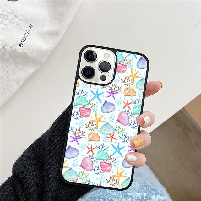 Sea Shells Mobile Phone Cases Cover For iPhone 17 Air 16e 15 14 12 13 11 Pro MAX Apple Plus Coque