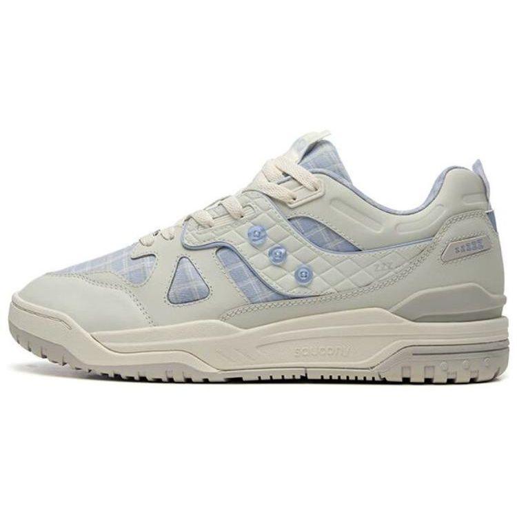 Saucony Unisex Cross 90 Grey Blue Running Shoes S79035-11 42.5