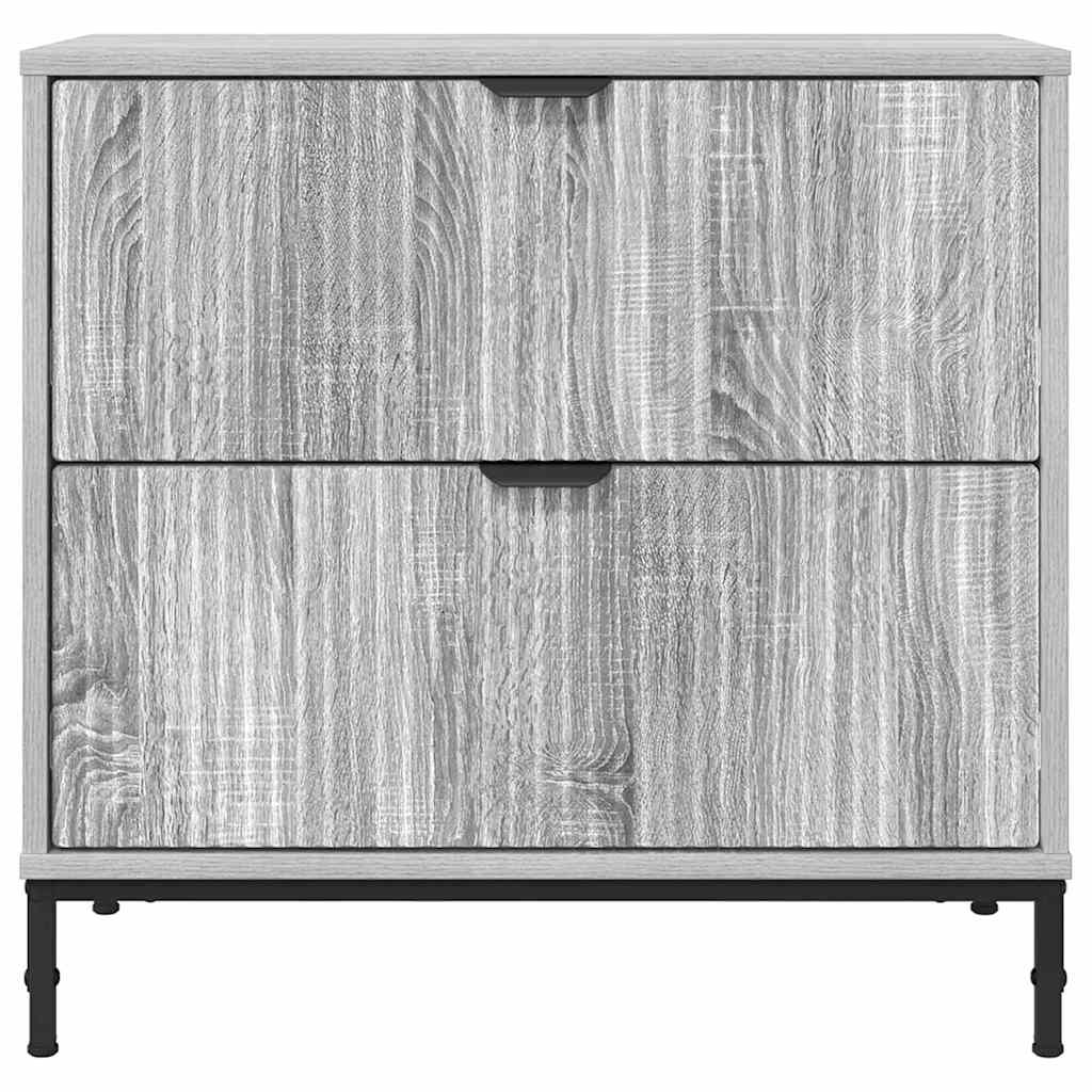 Nightstand Gray Sonoma 63.5 x 36 x 61 cm Particleboard