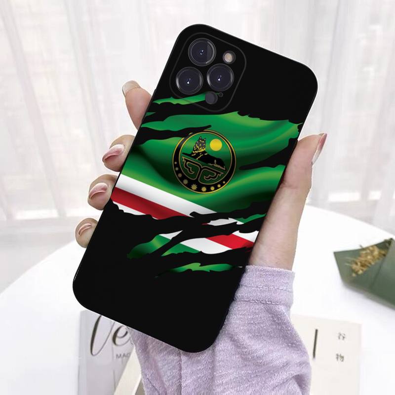 Tschetschenien flagge Telefon Fall Silikon Weiche Für iphone 14 13 12 11 Pro Mini XS MAX 8 7 6 Plus X 2020 XR Shell