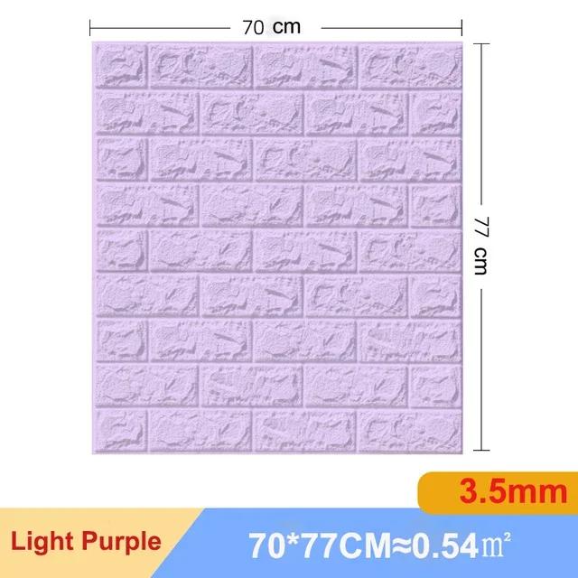 1/5/10 Pcs 3D Wall Stickers Self Adhesive Foam Panels Home Wall Decor Living Room House Brick Sticker Wallpaper Decoration