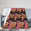 Totals Dramas Katie Blankets Fleece Spring Autumn Multi-function Super Soft Throw Blanket for Bedding Bedroom Bedding Throws