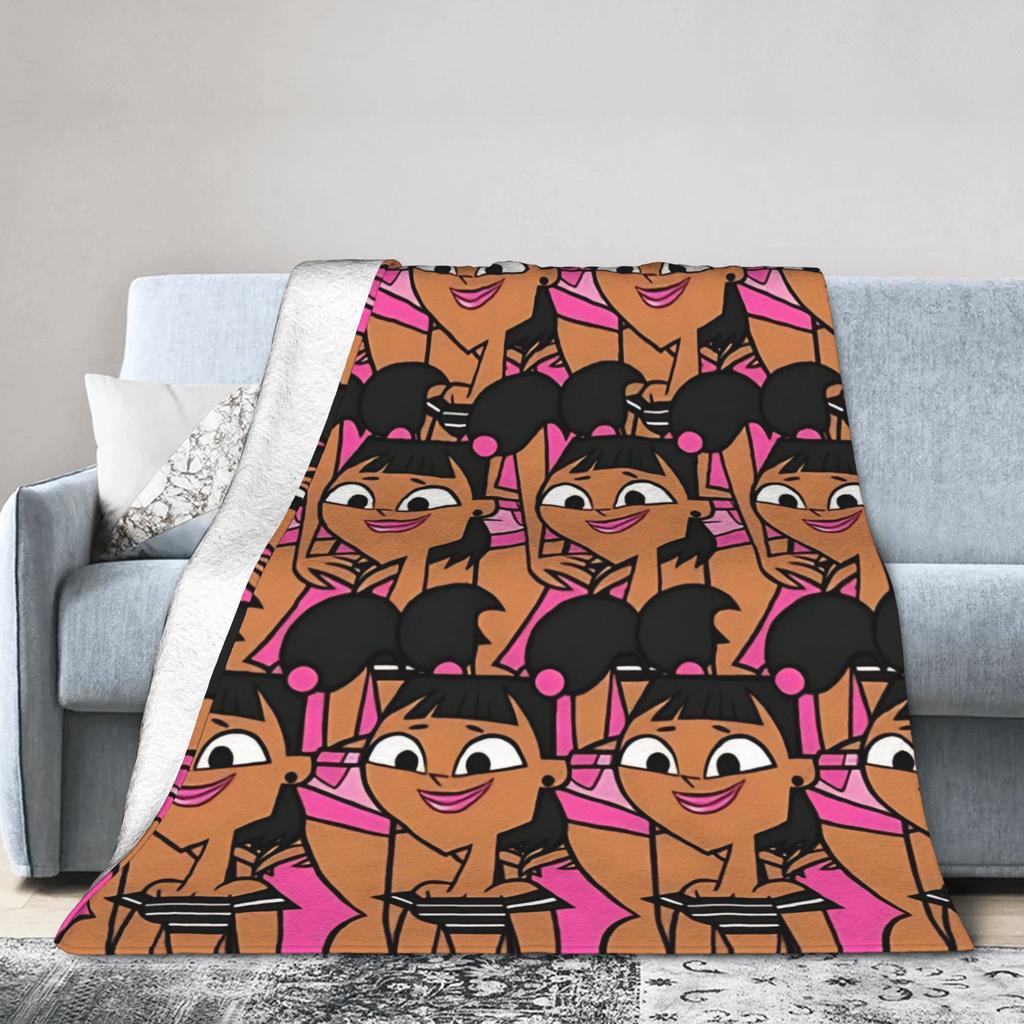 Totals Dramas Katie Blankets Fleece Spring Autumn Multi-function Super Soft Throw Blanket for Bedding Bedroom Bedding Throws