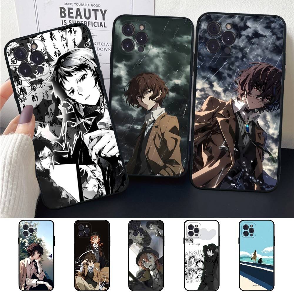 Bungo Stray Dogs Anime Phone Case For iPhone 16 15 14 13 12 Mini 11 Pro XS Max X XR SE 6 7 8 Plus Soft Silicone Cover