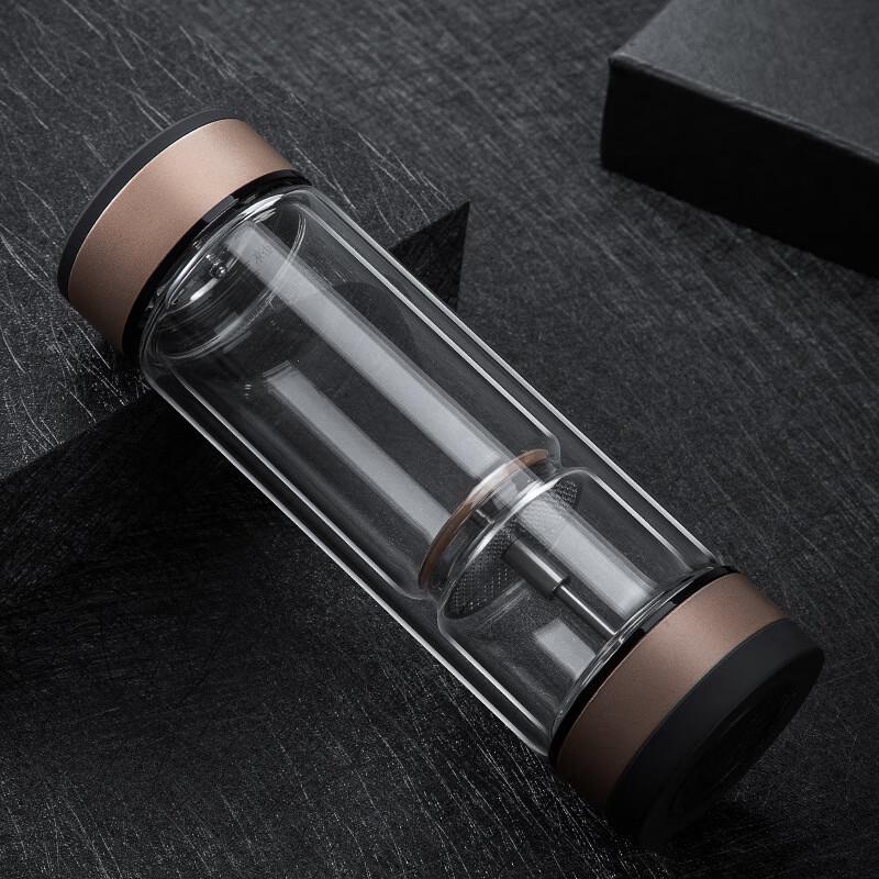 Duo Li Double-Layer Glass Tea Infuser Bottle