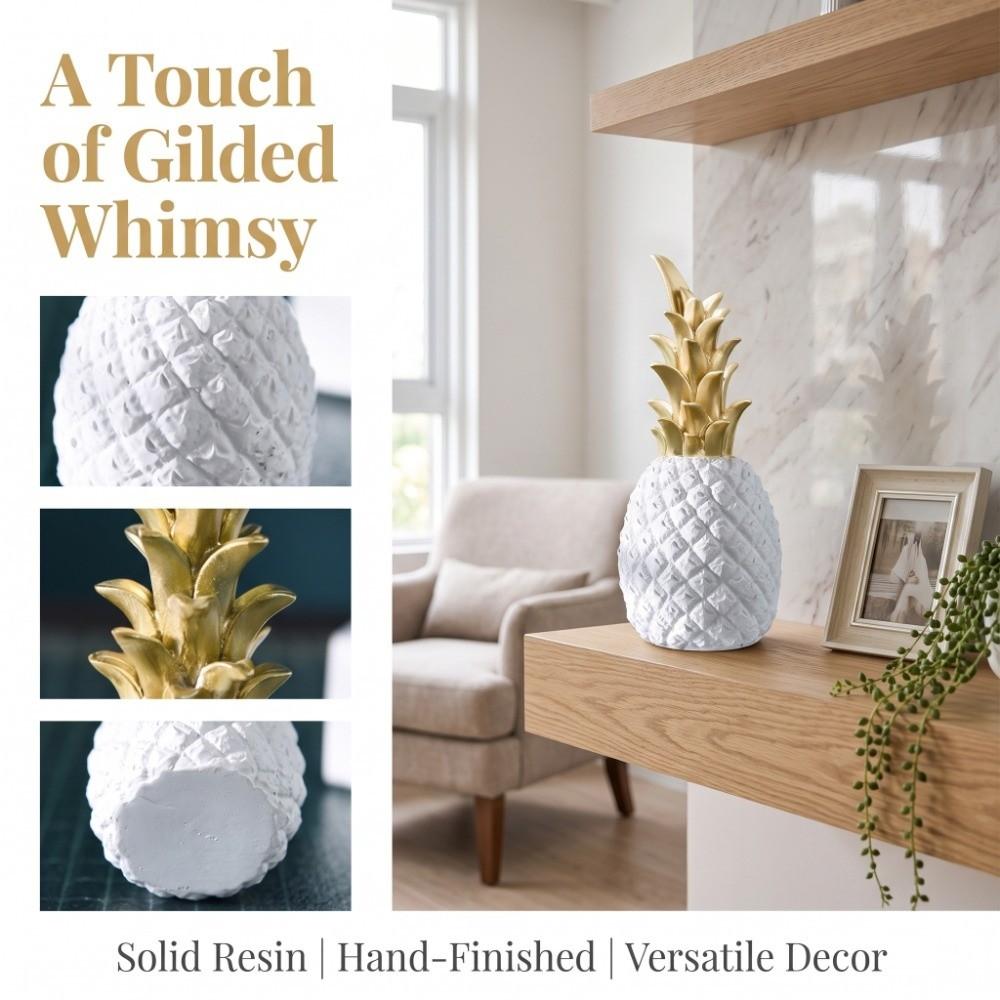 Embossed Texture Surface Resin Pineapple Table Ornament Tv Stand Desktop Ornament