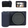 VOVMOEYA Camera Case for Sony and Includes 1 Silicone 2 Glass Screen and a Hot Shoe Includes a ZVE10 II Body Case and Silicone Cover for Sony Textured