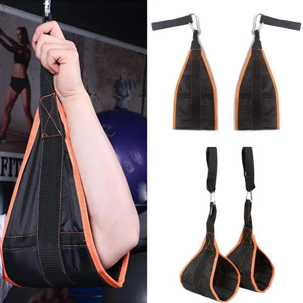 2pcs Nylon Abdominal Muscle Cantilever Rip-Resistant Hanging Belt Suspension  Pull Up Training