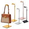 Adjustable Polished Black/Gold/Silver Handbag Shelf Display Stand Hanging Purse Holder Rack Organizer for Storage