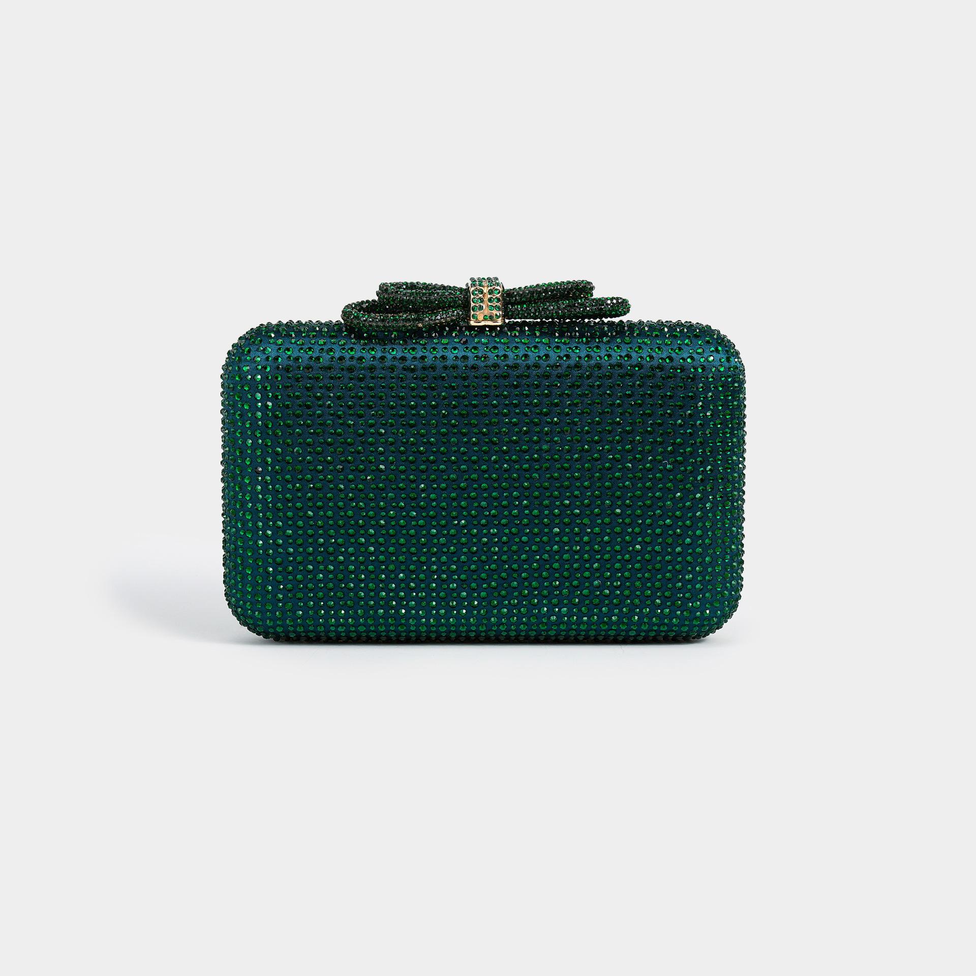 

Diamond Shaped Bag One-Shoulder Crossbody Fashion Personality Celebrity Dinner зелений