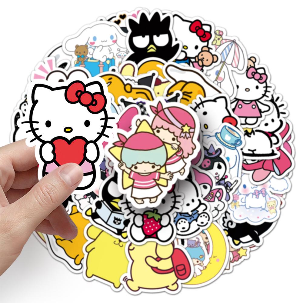 10/30/51pcs Cute Kuromi Pochacco Stickers Kawaii Cartoon My Melody Pompom Purin Decals Luggage Phone Notebook Sticker Toy