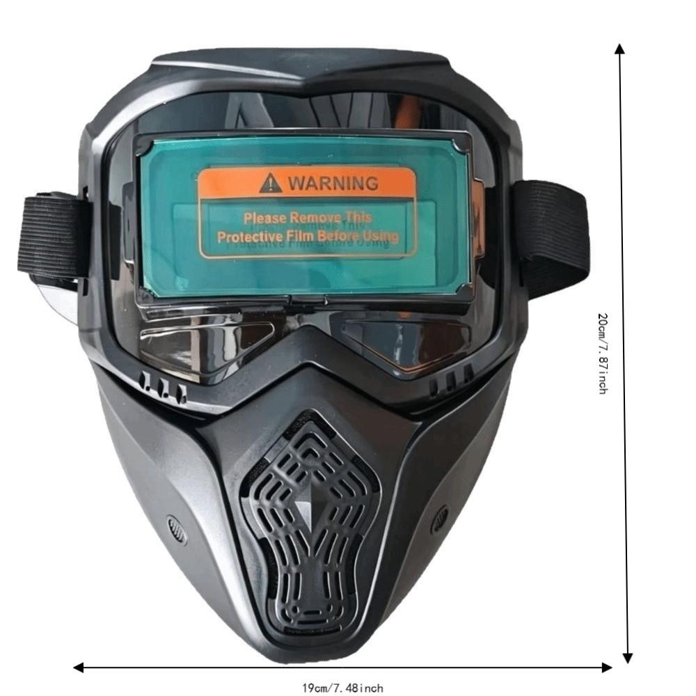 Head-mounted Welder Mask Detachable Welding Face Shield Auto Darkening Welding Helmet Face Safety