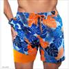 Mens Quick-Dry Board Shorts Swim Trunks With Print Design Beach Surfing Swimming Outdoor Activities