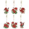8/5Pcs Diamond Painting Keychain Diamond Mosaic Kit DIY Diamond Art Keychains Rhinestone Pendant Gem Keychains Lady Bag Pendant