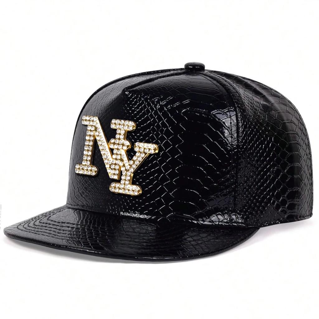 Unisex Diamond Letter Label Hip-hop Hats Spring Autumn Outdoor Adjustable Casual Baseball Caps Sunscreen Hat