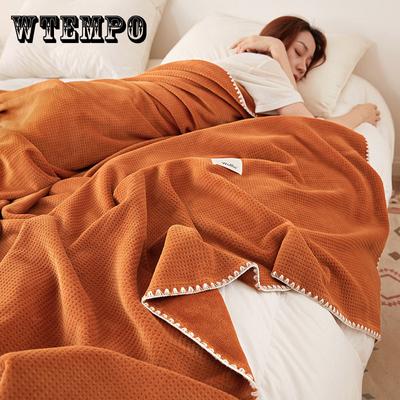 The New Waffle Blanket Is Covered With Plain Milk Wool, Which Is Not Easy To Generate Static Electricity