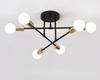 Postmodern Multiple Rod Iron Sputnik Ceiling Lamp Chandelier Vintage Industrial Light Lighting Fixture Kitchen Luminaire