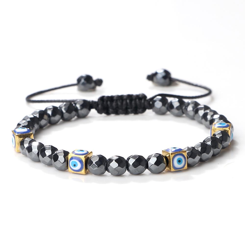 Unisex Handwoven Evil Eye Commuter Bracelet