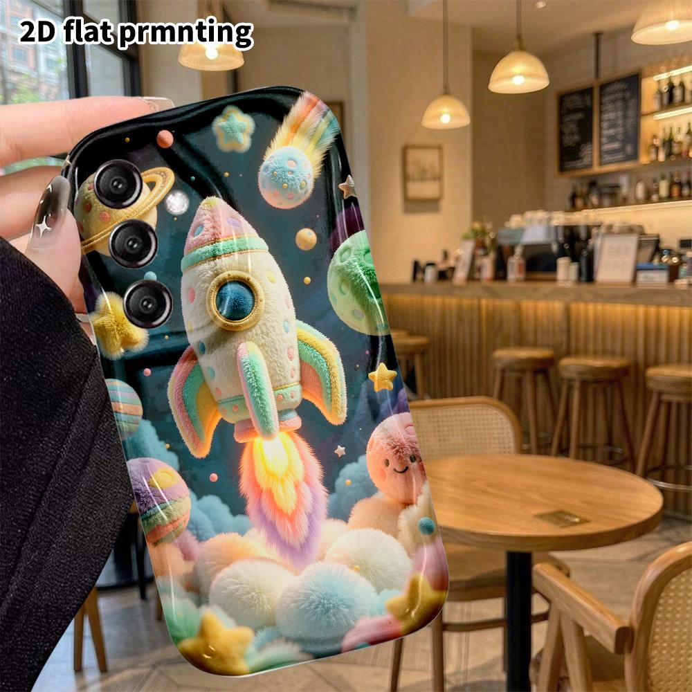 Phone Case: 2D Flat, Suitable for Samsung Galaxy A34 A35 M05 M06 S20 S22 S21 FE Plus 5G Protective Cases, Cosmic Space Scene, Perfect Christmas and Ha