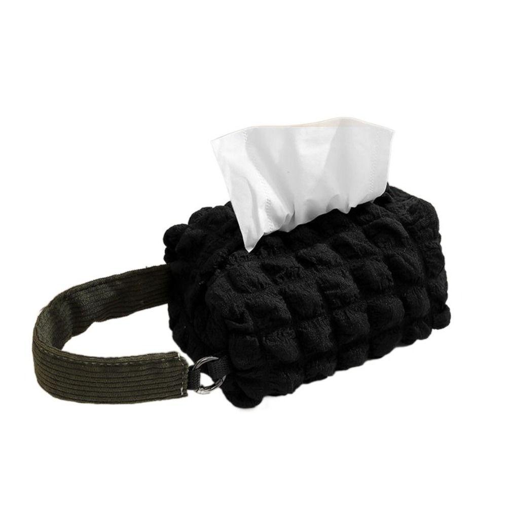 Convenient Hanging Napkin Paper Bag Square Drawer Box Easy Access Car Storage Bucket  Car