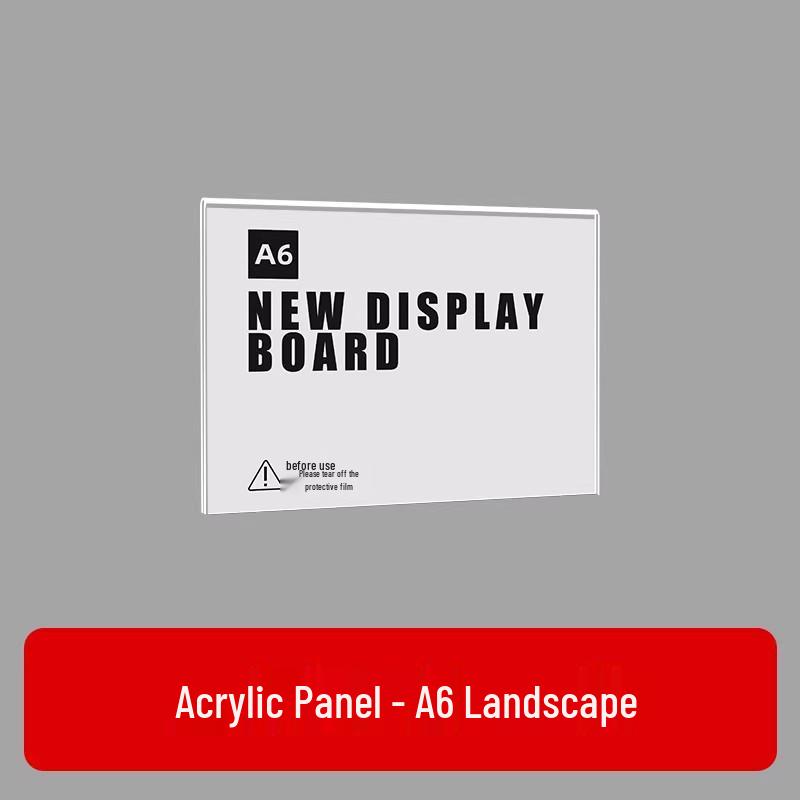 Clothing Display Stand: Acrylic Price Tag and Discount Sign Clip